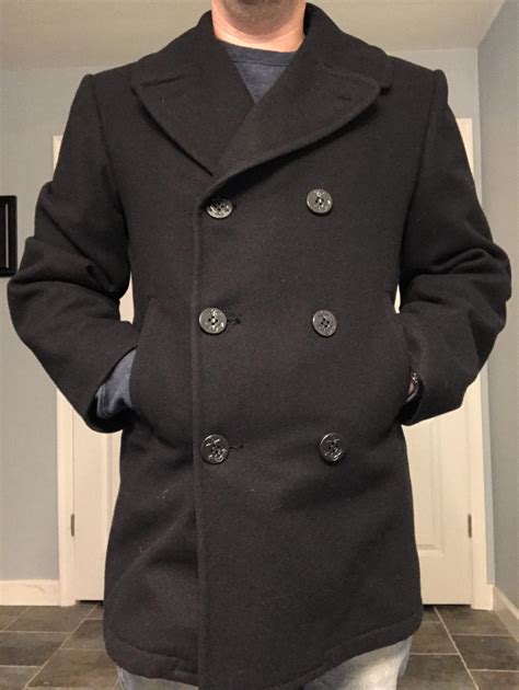 real us navy pea coat.